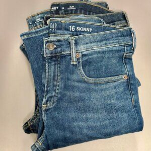 SET OF THREE Old Navy Gap jeans for boys size 16/XL